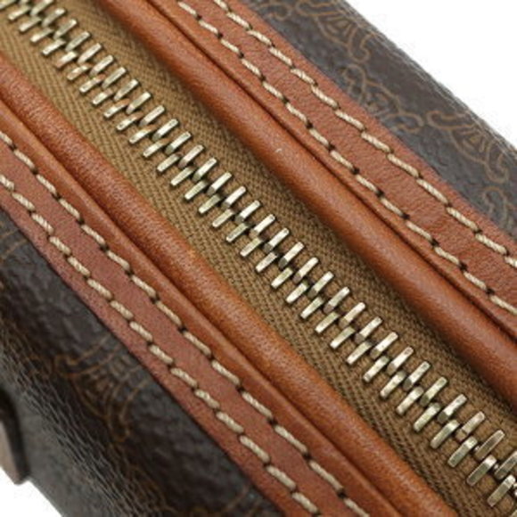 CELINE Pouch Macadam Brown Accessory Case Cosmetic - Picture 7 of 13